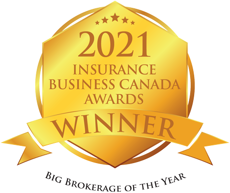Insurance Business Canada Awards 2021 Gold Winner Medal for Big Brokerage of the Year