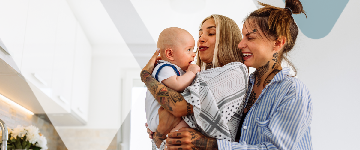 Two parents caring for their baby at home, reflecting the life balance an EAP supports as part of your benefits strategy.